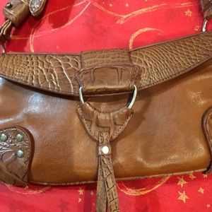 Marcom Small design shoulder bag look like  leather